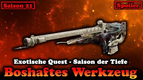 Exo Quest Boshaftes Werkzeug Guide Saison Der Tiefe Destiny 2 YouTube