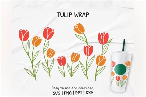 Tulips Floral Venti Cold Cup Oz Graphic By Sunf Werdesigns