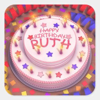 Happy Birthday Ruth Stickers | Zazzle