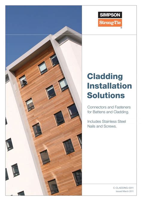 Cladding Installation Solutions Simpson Strong Tie