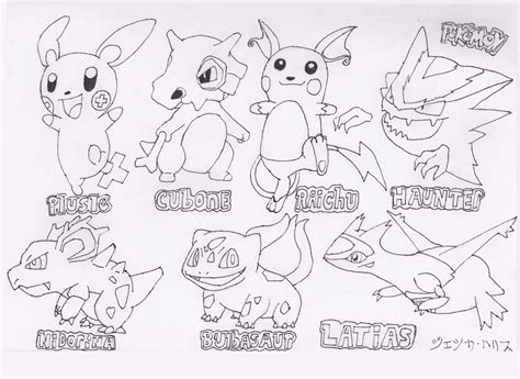 Pokemon Outline By Jess23play On Deviantart