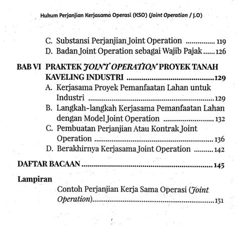 Hukum Perjanjian Kerjasama Operasi KSO