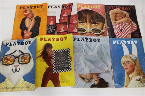 Lot - Vintage Playboy Magazines 1965 to 1968