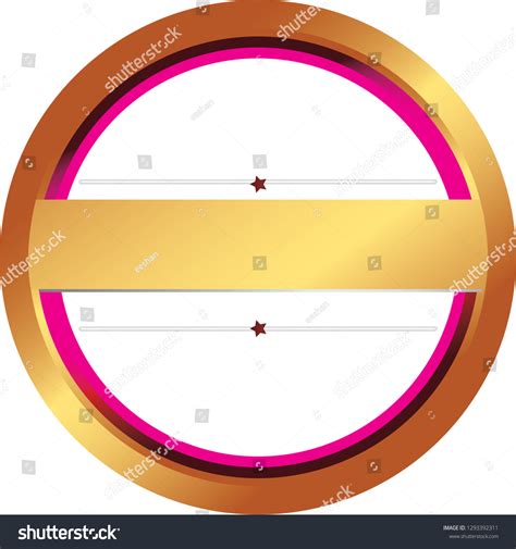 Vector Illustration Sticker Label Circle Stock Vector (Royalty Free ...