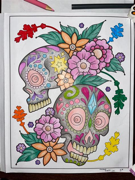 Art With Edge Sugar Skulls Brain Candy In 2023 Crayola Art Crayola