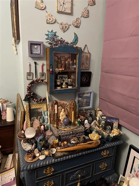 Wiccan Altar Witches Altar Aesthetic Room Decor Witchy Room Aesthetic Sacred Space Altar