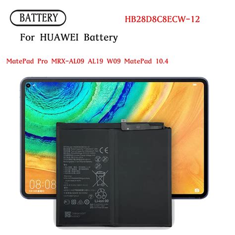 HB28D8C8ECW HB27D8C8 Battery For HuaWei MATEPAD 10 4 BAH3 W59 W09 AL00