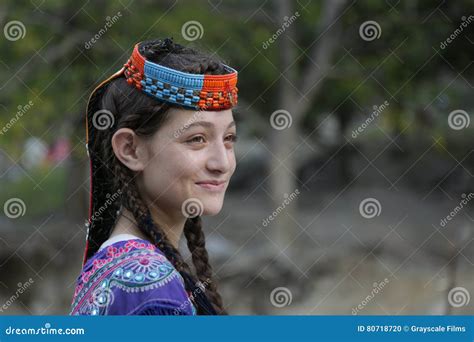 Kalash Girl, in Chitral, Pakistan Editorial Image - Image of playing ...