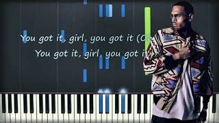 Chris Brown - No Guidance | Piano Cover | Instrumental Karaoke Chords ...