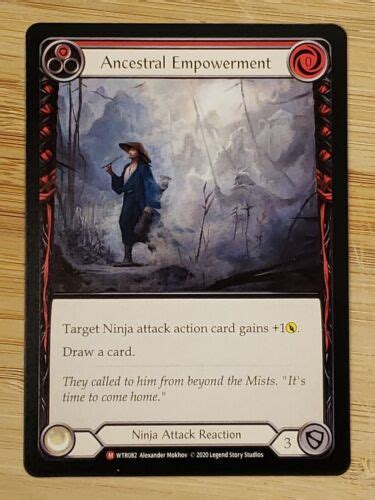 ANCESTRAL EMPOWERMENT Normal Finish WTR U Flesh And Blood TCG NM