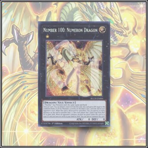 Yugioh Number Numeron Dragon Blcr Secret Rare St Edition