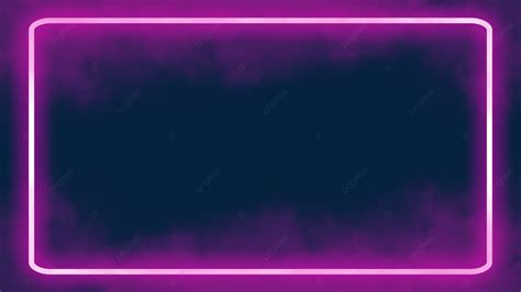 Neon Light Effect Smoke Abstract Purple Fantasy Border Neon Smoke