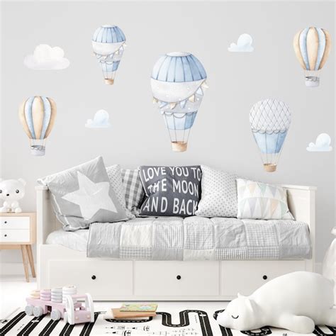 Hot Air Balloon Wall Decal Etsy