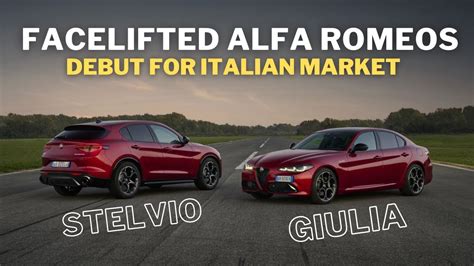 Facelifted Alfa Romeo Giulia And Stelvio Officially Debut In Italy