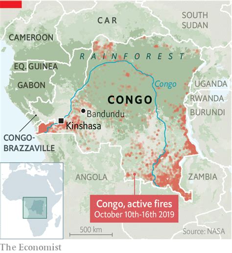 Congo Rainforest Africa Map