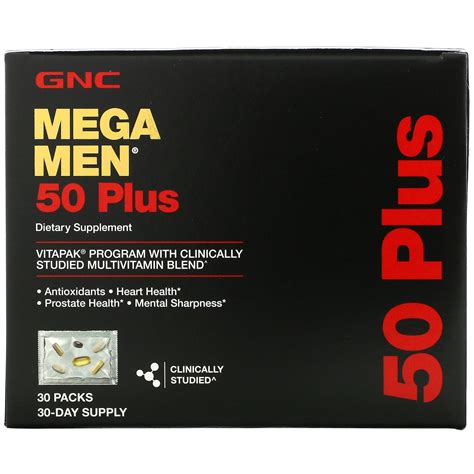 Mega Men Plus Multivitamin Packs Gnc Walmart