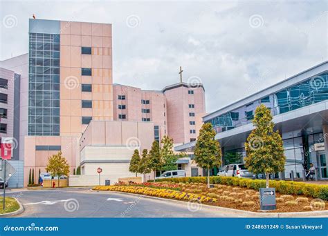 Tulsa OK USA Pink St Francis Hospital Buildings in Tulsa OKlahoma - Near South Entrance with ...