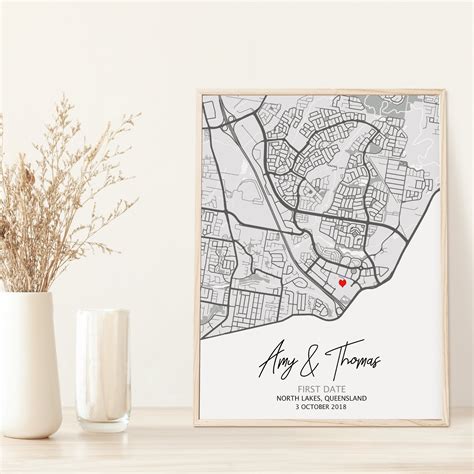 Donde Todo Comenz Mapa De D Nde Nos Enamoramos Regalo De Etsy Espa A