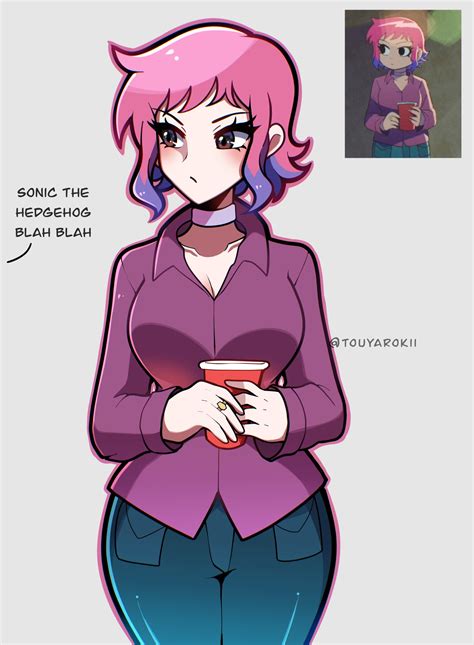 Ramona Flowers Scott Pilgrim And More Drawn By Touyarokii Danbooru