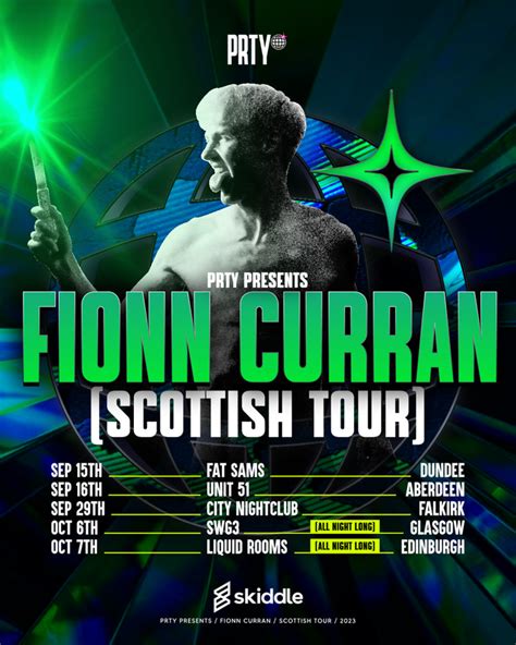 Irish Technos Fionn Curran Tours Scotland This Sep Oct Skiddle