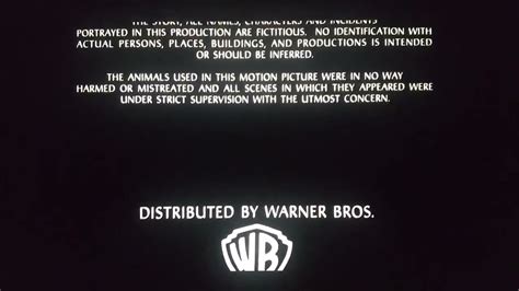 Warner Bros Pictures Distribution In Credit 1994 YouTube