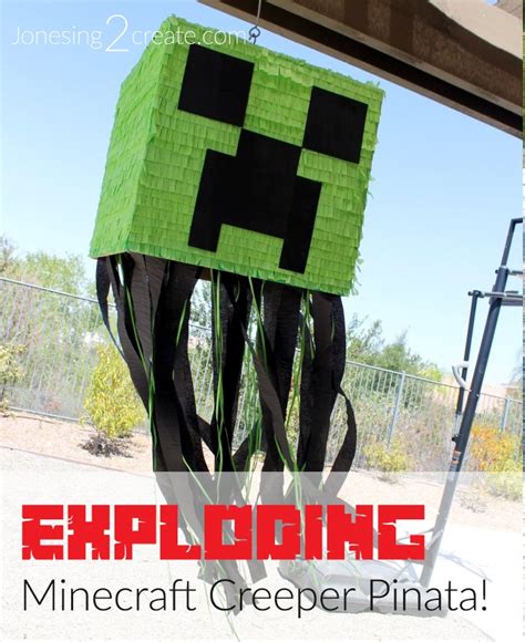 Diy Minecraft Creeper Pinata Tutorial Off