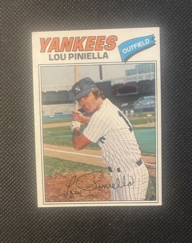 Topps Burger King New York Ny Yankees Lou Piniella Rare Sp M