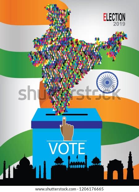 Indias Election 2019 Stock Vector Royalty Free 1206176665 Shutterstock