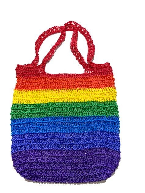 How To Crochet Easy For Beginner Rainbow Striped Bag Kristin Omdahl