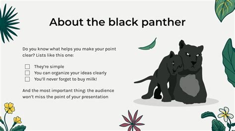 Black Panther Natural Habitat | Google Slides & PPT