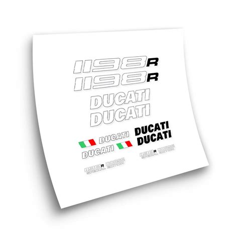 Autocollants Pour Motos De Sport Ducati 1198r Rouge Star Sam