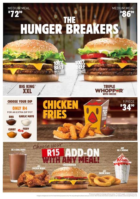 Burger King Menu Prices & Specials