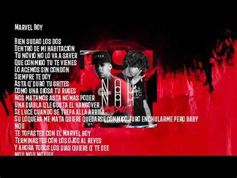 Marvel Boy - Nou Nou Nouu (Remix) Ft. Jon Z [Video Lyric//Letra] - YouTube