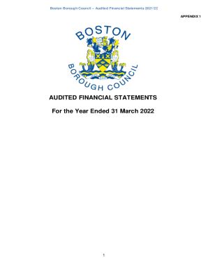 Fillable Online AUDITED FINANCIAL STATEMENTS For The Year Ended Fax