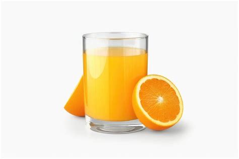 Premium Ai Image Glass Of Orange Juice Isolated On White Background Generative Ai