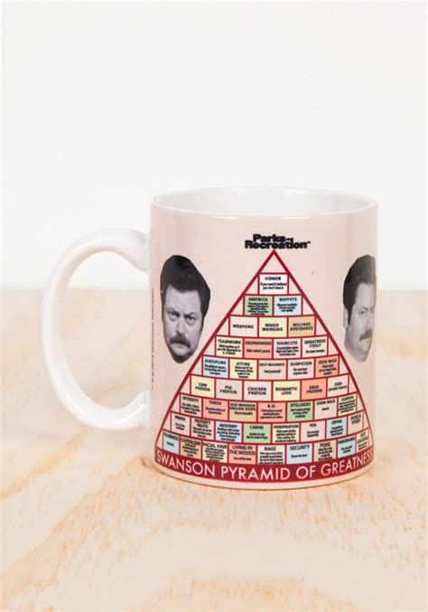 Ron Swanson Pyramid Of Greatness Mug Parks And Recreation Ron Swanson