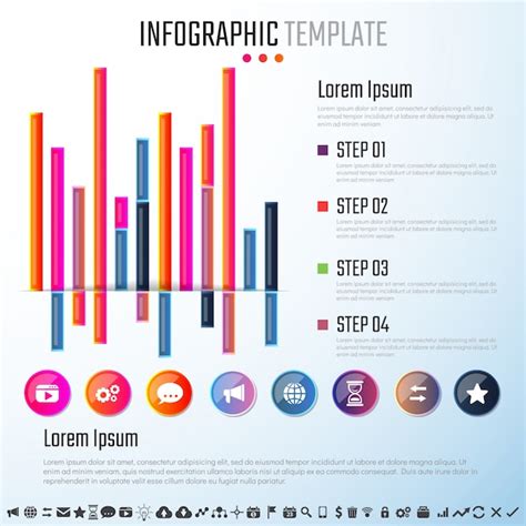 Plantilla de diseño de infografías Vector Premium