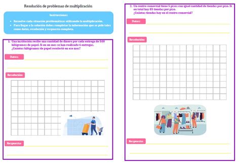 Resolución de problemas de multiplicación XPPP