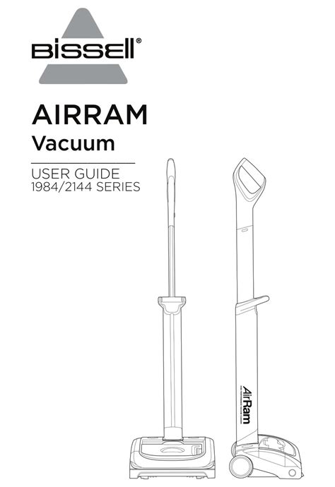 BISSELL AIRRAM 2144 SERIES USER MANUAL Pdf Download | ManualsLib