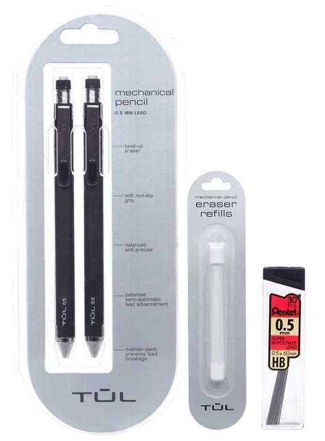 TUL 0.5mm Mechanical Pencils - Pack of 2