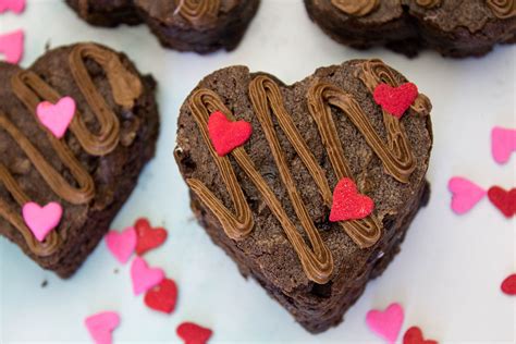 Cherry Chocolate Valentine Heart Brownies Bad Batch Baking