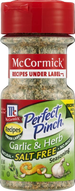 Mccormick Perfect Pinch Garlic And Herb Salt Free Seasoning Mccormick52100008431 Customers