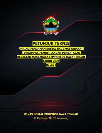 Petunjuk Teknis Jaring Pengaman Sosial Bagi Masyarakat Terdampak