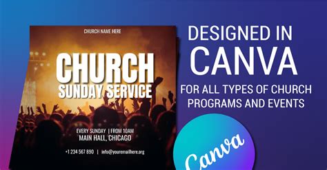 Church Canva Template 006 #361667 - TemplateMonster