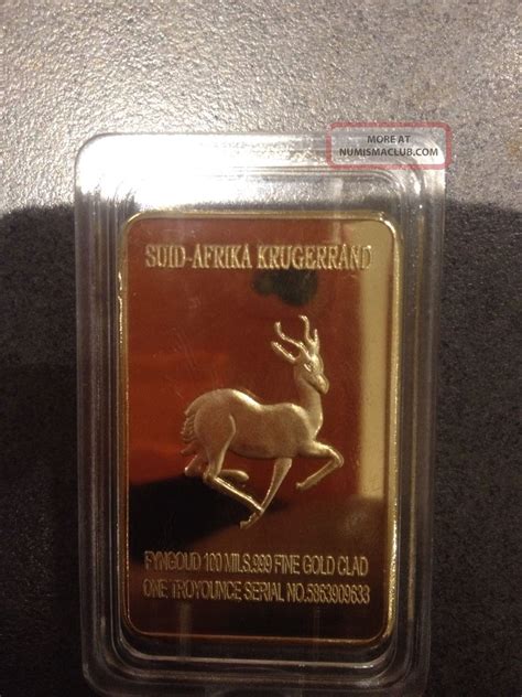 Pure 999 Fine Gold 1 Troy Ounce Suid Afrika Krugerrand