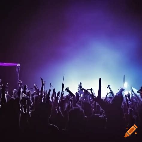 Stage Lights And Crowd At A Rock Concert On Craiyon