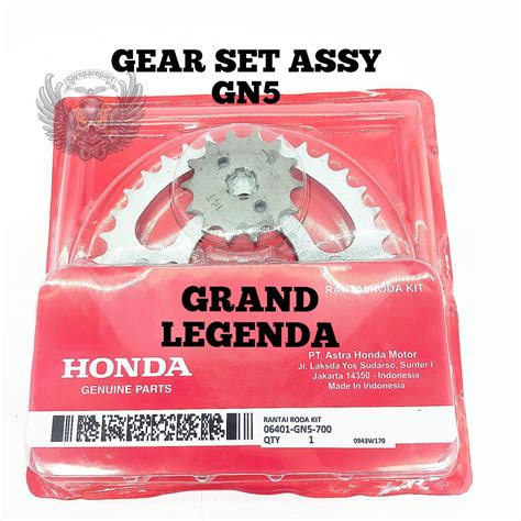 Jual Gear Set Sama Rantai Honda Ahm Gn Grand Legenda Prima Astrea Star