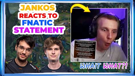 G2 Jankos About Fnatic Situation Upset Hylissang OUT YouTube