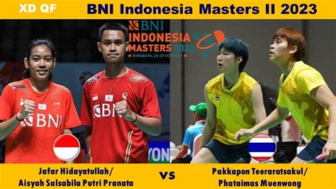 Jafar Aisyah INA Vs Teeraratsakul Muenwong THA QF BNI Indonesia