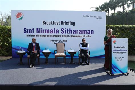 India Foundation On Twitter Smt Nirmala Sitharaman Nsitharaman Hon